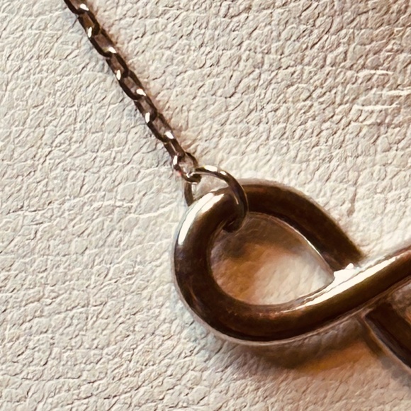 925 Sterling Silver Infinity Symbol Sliding Chain Dainty Spring Ring Clasp NWOT - Picture 5 of 13